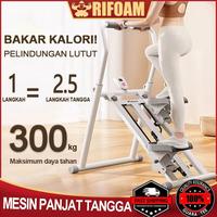 Gambar 【COD】RIFOAMXN Stepper dengan Stang, Layar LCD, Beban 300 KG, Mesin Panjat Kebugaran, Peralatan Kebugaran Rumah untuk Pria dan Wanita - LCD-Hitam dari RIFOAMXN.ID undefined 1 Tokopedia