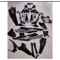 Gambar Honda Supra X 125 Batman - Cover Body Set Bodi Fulset ABS Berkualitas Presisi Pasang PNP Baru Tidak Cacat Cat Original Harga Murah Motorcycle Kendaraan - Full Hitam Striping, BODY HALUS dari Febiabdullah undefined 1 Tokopedia