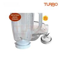 Gambar Turbo Blender Plastik EHM8001 / EHM-8001 Kapasitas 2 Liter Low Watt 350W - HITAM dari Toko Multi Elektronik undefined 3 Tokopedia