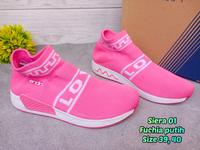 Gambar SEPATU RAJUT WANITA ANDO MIRABELLE ABU FUCHIA SIZE 37-40 - SEPATU SLIP ON WANITA MURAH - SEPATU KASUAL WANITA - FUCHIA PUTIH, 39 dari Dodowcollections undefined 1 Tokopedia