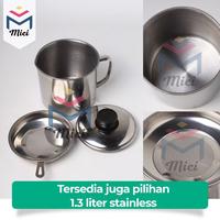 Gambar MICI Oil Pot Saringan Minyak Wadah Penyaring Minyak Goreng Tempat Penyimpanan Minyak 1.3L Steel dari MICI INDONESIA undefined 3 Tokopedia