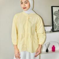 Gambar Kyren Blouse Katun Poplin - Katalunaclothing - Yellow Goose, Blouse Kyren (LD 106cm) dari unimugnotoko undefined 2 Tokopedia