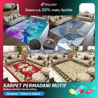 Gambar (HF) LOKAL Karpet Lantai Eropa Permadani Bludru 150x200cm Anti Slip - karpet-A-01 dari Happy Family Storee undefined 1 Tokopedia