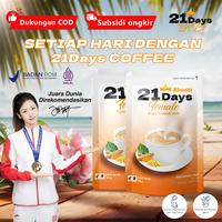 Gambar 【21 Days Coffee】Kopi Wanita – Kunyit, Manjakani, Kacip Fatimah, Daun Sirih– Rekomendasi Juara Olimpiade - 2 kotak [80% pilihan pengguna] dari 21 DAYS OFFICIAL undefined 5 Tokopedia