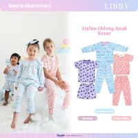 Gambar LIBBY Sanrio Setelan Piyama Oblong pendek celana Panjang Anak Besar Perempuan Kuromi Cinnamoroll Hello Kitty (1 Stel) - HELLO KITTY, 12 tahun dari Miso Baby Shop undefined 2 Tokopedia