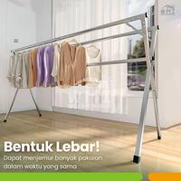 Gambar WORLDHOME - Jemuran Baju Lipat Stainless Steel Jemuran Pakaian Tempat Jemuran Baju - LSJ-1-160 dari Worldhome Indonesia_NEW undefined 5 Tokopedia