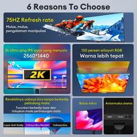 Gambar Monitor 19/22/24/ nch – Gaming PC Monitor, 1ms Response, Refresh Rate Tinggi, Full HD, Eye Care, HDMI/VGA, Support PS3/PS4 - 19"(75HZ+HDMI+VGA＂ dari EXPOSE Digital Mall undefined 3 Tokopedia