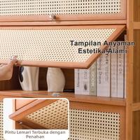 Gambar LOVE Rak Buku Kayu Minimalis Lemari buku minimalis Rak Serbaguna Lemari Buku Bookshelf Lemari Bambu Rak Serbaguna Rumah Ruang Tamu Lemari Pajangan Furniture lemari 5 susun tertutup portable bookshelf rak buku pojok baca - 5Tier-80cm-01 dari LOVELY HOME1 undefined 4 Tokopedia