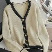 Gambar Cardigan Korean Simple Classy Elegant Wanita Atasan Knit Outer Premium Quality Women's Knitwear Panjang Baju Crop Dewasa Top Sweater rajut murah raju t Kardigan Basic Nyaman Tebal High Kancing Tangan korea gudang Blouse regular teracota turtleneck import - Putih, M dari Nichalfa.store undefined 3 Tokopedia