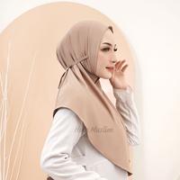 Gambar Hijab Bergo Instan Jersey siria Tali size L Jilbab instan tali non pet terbaru jersey premium Kerudung Simple - Hazelnut dari Hafa Hijab Collection undefined 1 Tokopedia