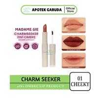 Gambar CHARM SEEKER 2in1 Ombre Lipstick dengan Formula Soft Matte dan Pilihan Warna Natural untuk Tampilan Bibir Gradasi yang Tahan Lama - 01 CHEEKY dari Apotek Garuda undefined 2 Tokopedia