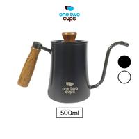 Gambar One Two Cups Teko Kopi Leher Angsa Gooseneck Pour Over Kettle 500ml - K55 - Putih dari One Two Cups Official Store undefined 1 Tokopedia