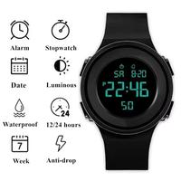 Gambar Men Sport Watch Multifunction Casual Sports Waterproof Luminous LED Digital Kids Watch Big Dial Student Electronic Watches dari aatdolihat sansan undefined 3 Tokopedia