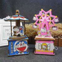 Gambar MUSIC BOX DIY CRAFT KOTAK MUSIK KARAKTER DORAEMON & HELLO KITTY KAYU - OK-001-HK dari Vizarone Store undefined 3 Tokopedia