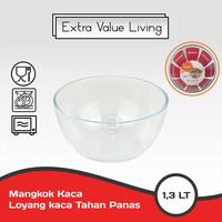 Gambar MINOWA Mangkok Kaca Tebal Tahan Panas Mixing Bowl 17 CM Mangkok Mie Loyang Kaca Oven Glass Bowl Salad Bowl dari Extra Value Living undefined 1 Tokopedia