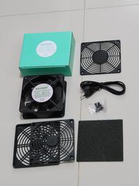 Gambar kipas angin besi 12cm FILTER BUSA RAYDEN kabel listrik pendingin udara fan cooler cooling panel jaring grill hitam exhaust Laptop dari kitani online undefined 1 Tokopedia