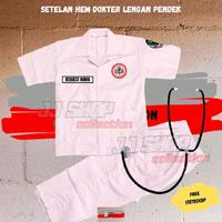 Gambar BAJU DOKTER ANAK LENGAN PENDEK DAN TOPI REQUEST NAMA , SETELAN BAJU DOKTER ANAK LENGAN PENDEK SETELAN HEM DOKTER LENGAN PENDEK - SET HEM LNGAN PENDEK, 2 dari JJSHOP COLLECTION2 undefined 4 Tokopedia