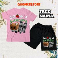 Gambar (BISA COD) Setelan Kaos Celana Pendek Motif Game Roblox/ Grow A Garden/ Raccon & Redfox/ T-shirt Kids Pakaian Distro Fashion Anak untuk Laki-laki dan Perempuan Usia 3-12 Tahun/ Free Nama - HITAM, M dari Goomerstore undefined 3 Tokopedia