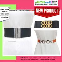 Gambar Auroraworld - Paket 3 ikat pinggang wanita kekinian belt Obi fashion Mewah gesper sabuk pinggang perempuan cocok untuk dres tunik gamis kebaya lebaran ramadhan sale dari Auroraworld undefined 1 Tokopedia
