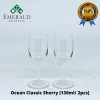 Gambar Gelas Wine Ocean Classic Sherry Kaca Kristal Bening Kecil [130ml/2pcs] Set Simple Food dari Emerald Houseware undefined 1 Tokopedia
