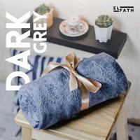 Gambar ELFATH Selimut Dewasa Bulu Halus Tebal 160×200 Motif Polos Premium Berkualitas Kado selimut lembut selimut & penutup sirkulasi udara yang baik warm selimut happy wedding Dekorasi - Light Grey dari ELFATH OFCSTORE undefined 5 Tokopedia