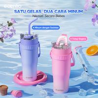 Gambar 【BIG MAC 1.2L】ecentio Tumbler Stainless Steel 304 Tahan Dingin Botol Minum 1200ml Dengan Straw Portable Car Drinking Cup Bpa Free - biru 1200ml dari ecentio.indonesia undefined 5 Tokopedia