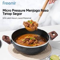 Gambar [AF] freemir New Launch 2 In 1 Wajan Presto 24 Cm Kapasitas 3 Liter Micro Pressure Cover Lid Panci Anti Lengket Tinggi 7,5 Cm Coating Granit Multifungsi Kitchenware dari freemir Indonesia Store undefined 5 Tokopedia