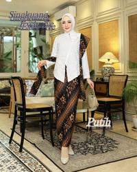 Gambar Singkuang Exclusive Kebaya Janggan Kretek Embos Set Mahogany dengan Rok Prisket Span Songket Lilit & Free Selendang Bros Bahan Jacquard Fukuro Tebal Cocok untuk Pesta dan Acara Istimewa Dress - dusty pink, M, atasan saja free bross dari SINGKUANG EXCLUSIVE undefined 5 Tokopedia