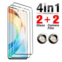 Gambar 4in1 Full glue curved tempered glass  Honor X9b X50 2023 5G Clear Lens Screen Protector xonor honar X 9b 50 X 9 B 6.78 inches dari miminasep0 undefined 1 Tokopedia