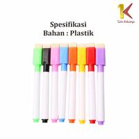 Gambar [COD] SK A27 Spidol Kecil Warna Warni Papan Tulis Dengan Penghapus - MAKNET - BIRUTUA dari satukeluargaid undefined 3 Tokopedia