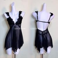 Gambar Luckymm Sleepwear Lingerie Dress Wanita Baju Tidur Dinas Malam Wanita 531 - Maroon dari Luckymm undefined 4 Tokopedia