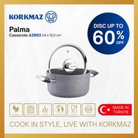 Gambar PANCI CASSEROLE KORKMAZ PALMA PANCI ANTI LENGKET PREMIUM TAHAN LAMA DAN COCOK UNTUK INDUKSI - A3903 dari DOF HOME ESSENTIALS undefined 3 Tokopedia