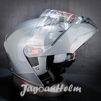 Gambar STUDDS HELM TROOPER SOLID | MODULLAR DOUBLE VISOR - Motorcycle - MATT GUN GREY, M dari JAGOAN HELM undefined 2 Tokopedia