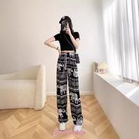 Gambar Glamonshop CPG458 Celana Bawahan Panjang Wanita Kulot Motif Batik Salur Bahan Rayon Katun Hitam Garis Linen Unisex - 07 BIRU GAJAH KECIL, FREESIZE dari GLAMONSHOP undefined 4 Tokopedia