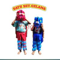 Gambar MAINAN BARONGSAI BARONGAN ANAK MATA MENYALA SATU SET CELANA - BIRU MENYALA +CELANA, Extra Kardus dari ilasphro undefined 3 Tokopedia