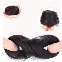 Gambar Serut Rambut Palsu Sanggul Scrunchie Ikat Rambut Elegant Cepol Rambut Palsu Ikat Rambut Wig - Hitam dari WonderWeb undefined 5 Tokopedia