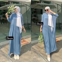Gambar IMKU_BW Kaftan Leodra Knit Premium untuk Wanita Muslim - Gamis, Atasan daster Gamis Elegan Knit Japan Gamis 2025 Model Baru Baju Hitam Gamis Baju Hitam Remaja Daster Rayon Premium gamis knit premium Nyaman Cantik Simple Dress Dewasa - BLACK dari CELANA KULOT WANITA KEKINIAN undefined 4 Tokopedia