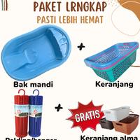 Gambar PAKET SATU SET PERLENGKAPAN MANDI BAYI. BAK MANDI BAYI+KERANJANG+POLDING 20STIK/REIVO 20STIK+BONUS KERANJANG ALMAMINI. PAKET LENGKAP PERLENGKAPAN MANDI BAYI POLIN Biru Pink - pink dari tesishoop undefined 3 Tokopedia