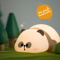 Gambar Lampu Tidur LED Panda Lampu Samping Tempat Tidur Ambien Silikon Peredupan Tiga Tingkat Rechargeable Kotak Usb - tidur dari SelamatYOU undefined 3 Tokopedia