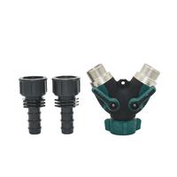 Gambar 3/4" Female to 1/2 3/4" Garden Hose 2-Way Garden Tap Water Splitter Barb Quick Connector Y Irrigation Valve PE Hose 1Pcs dari Luminoi undefined 4 Tokopedia