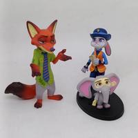Gambar Figure set ZOOTOPIA Judy Hopps Nick Wilde Series Set isi 7 pcs dari masbro figure undefined 3 Tokopedia