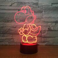 Gambar Yoshi Mario 3D LED USB Lamp Cartoon Game Figure Super dari Chill Trade undefined 3 Tokopedia