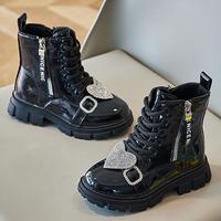 Gambar Sepatu High Boot Anak Unisex Kulit Leather Cewek Perempuan Dance Karnaval Cowok Fashion (ZH-SS235) - Black, 27 dari Kizzu Store undefined 3 Tokopedia
