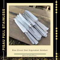 Gambar Pisau Dapur Stainless Gagang Alumunium Lokal 316A Anti Karat Cocok untuk Memotong Sayur dari Vinc Collections_NEW undefined 3 Tokopedia