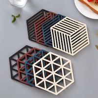 Gambar MIISOO Alas piring Hesagon cup glass / alas tatakan gelas cangkir piring mangkok - Alas Piring Coklat dari MIISOO undefined 5 Tokopedia