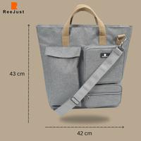 Gambar ReeJust RJ67 Tas Jinjing Besar / Tas selempang / messenger bag banyak kantong dan tebal untuk pria wanita - Grey dari ReeJust undefined 1 Tokopedia
