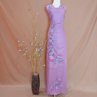Gambar Bahan Setelan Baju Kurung Bordir Manual Motif Kasiak-Kasiak - maroon dari Sulaman & Bordiran Futrilidya undefined 1 Tokopedia