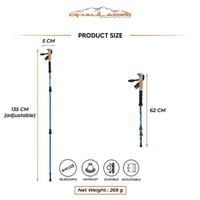 Gambar Dhaulagiri Trekking Pole TP 102 UL Ultralight Model Lurus Step safety clip lock trekpole walking stick hiking tongkat pendaki gunung lari trail running bukan naturehike leki dari Ibrohims undefined 3 Tokopedia