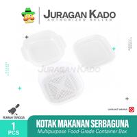 Gambar Wadah Tirisan Multifungsi Kotak Makanan Food Grade Ringan Tempat Makanan Dengan Penutup dari Juragan Kado Shop undefined 4 Tokopedia