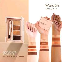 Gambar Wardah Colorfit Quad Eye Palette - 01 Brunette Dawn, COLORFIT dari LavenkaStore undefined 5 Tokopedia